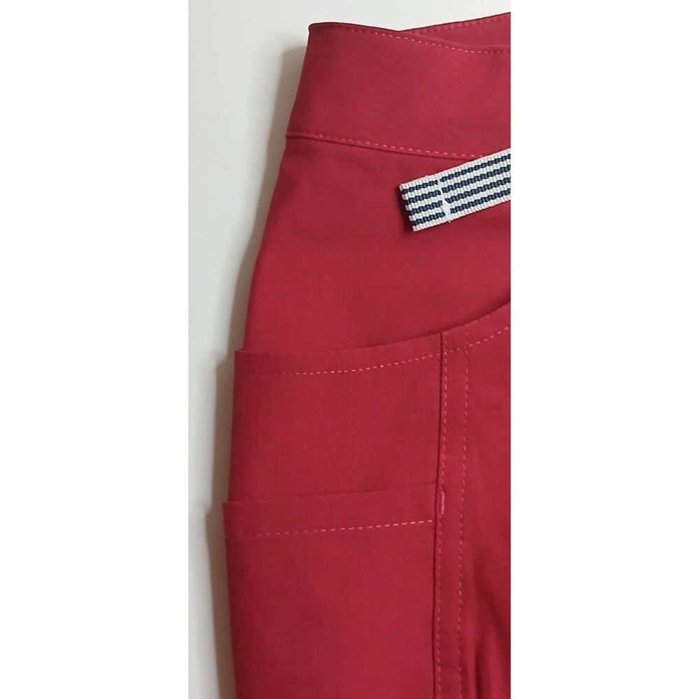 ZYIA Active Women’s Size M Shorts 6" Red Cuffed 6 Pockets Adjustable Waist NWT - Picture 7 of 12